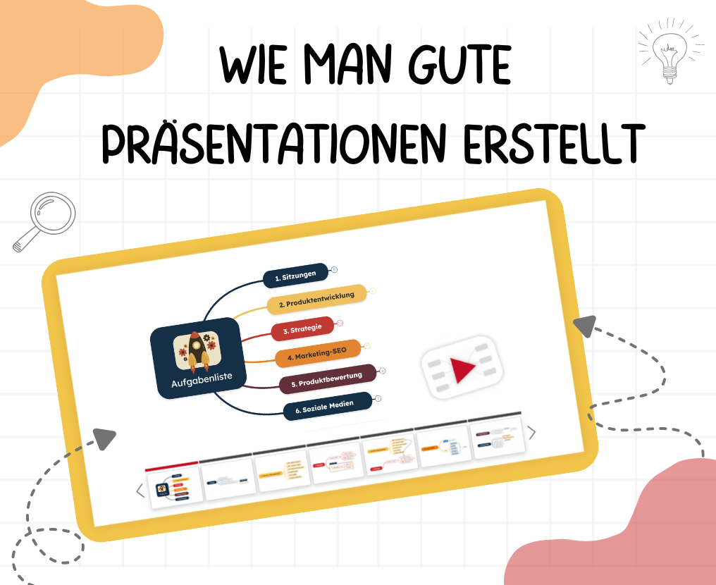Wie man mit Mindmaps gute Präsentationen erstellt