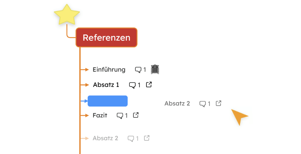 Themen per Drag & Drop reorganisieren