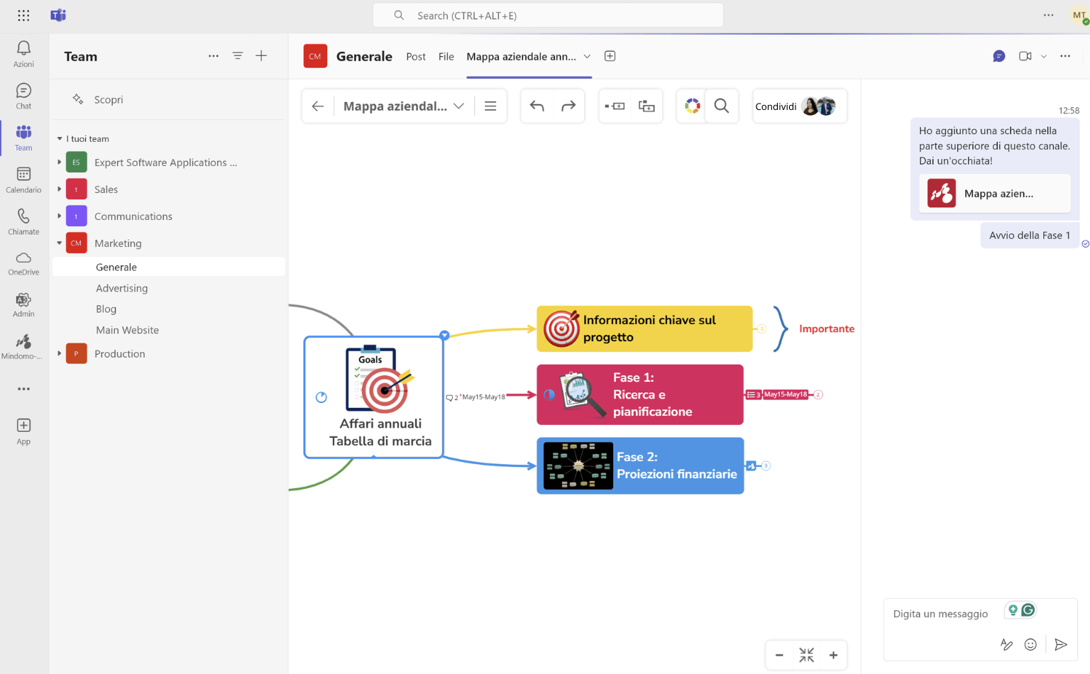 Mulquatro for Microsoft Teams in Channel