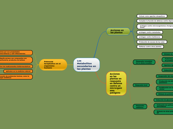 los Metabolitos secundarios en las plantas