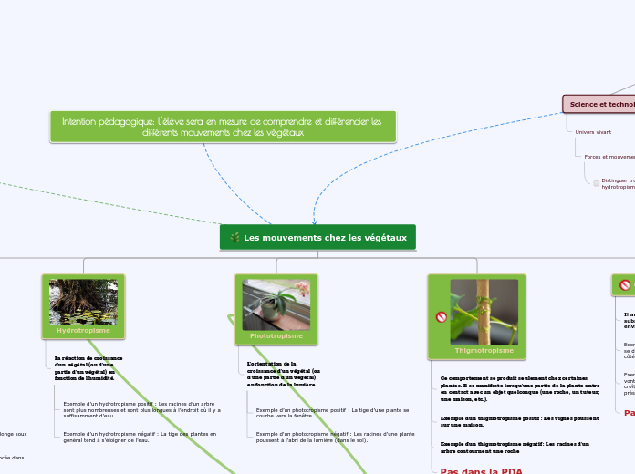 Mouvements chez les végétaux