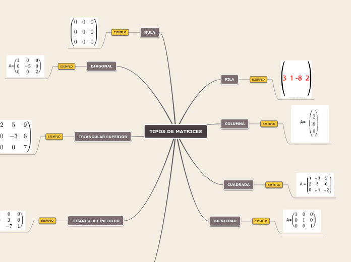 TIPOS DE MATRICES