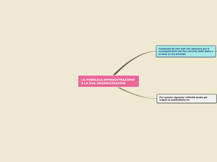 LA PUBBLICA AMMINISTRAZIONE E LA SUA ORGANIZZAZIONE
