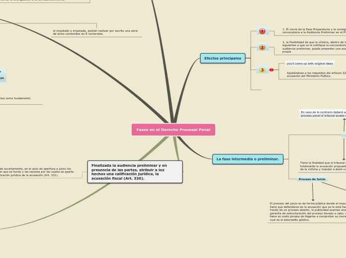Fases en el Derecho Procesal Penal