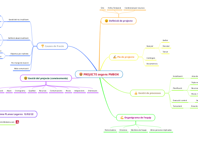 PROJECTE segons PMBOK