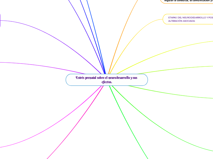 Estrés prenatal sobre el neurodesarrollo y sus efectos.