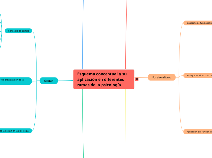 Esquema conceptual y su aplicación en diferentes ramas de la psicología