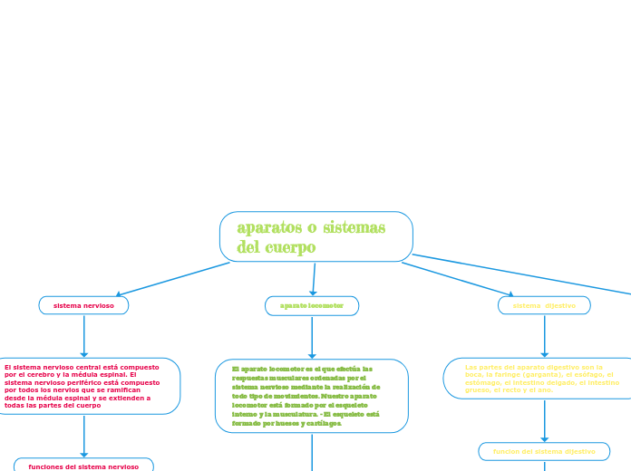 aparatos o sistemas del cuerpo