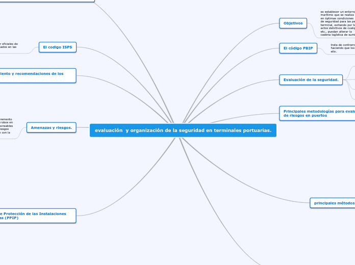evaluación  y organización de la seguridad en terminales portuarias.