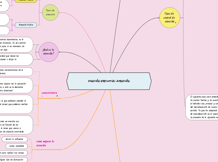 función ejecutiva: atención