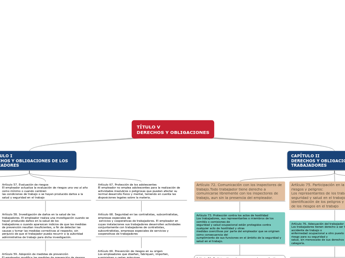 TÍTULO V
DERECHOS Y OBLIGACIONES