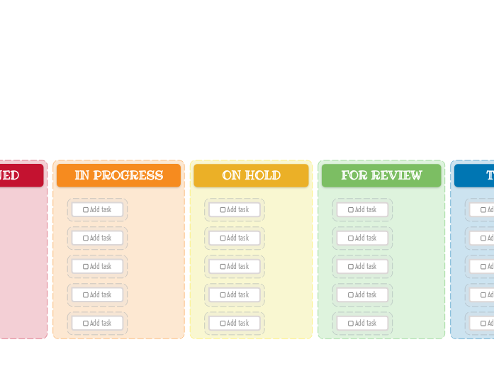 Kanban Board Template (Bright)