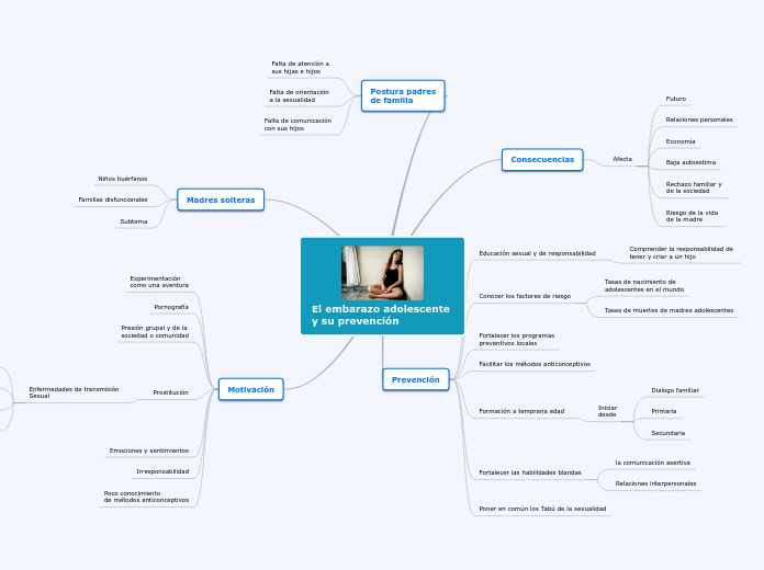 El embarazo adolescente 
y su prevención