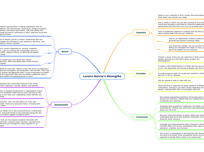Lucero Garcia's Strengths