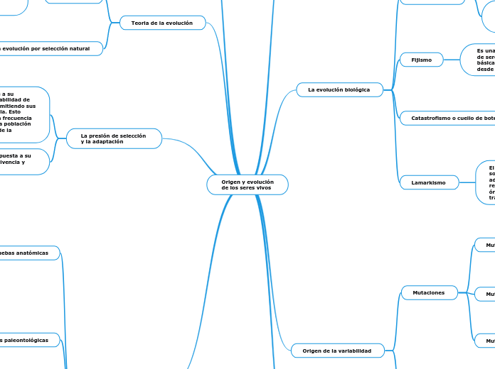 Origen y evolución
de los seres vivos 