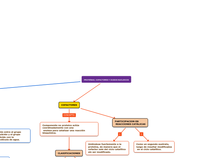 PROTEÍNAS, COFACTORES Y ÁCIDOS NUCLEICOS