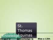 St. Thomas Aquinas