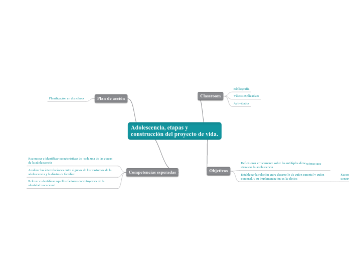 Adolescencia, etapas y construcción del proyecto de vida.