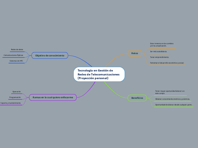 Tecnología en Gestión de Redes de Telecomunicaciones (Proyección personal)