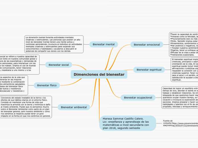 Dimenciones del bienestar