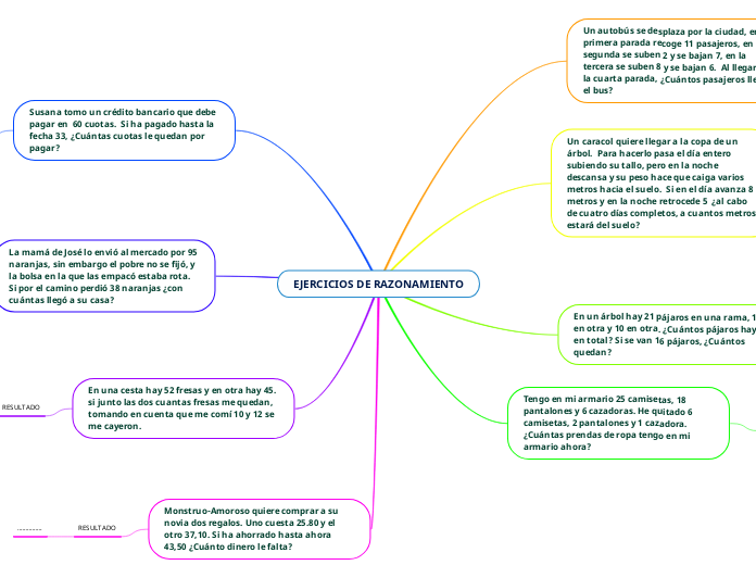 EJERCICIOS DE RAZONAMIENTO