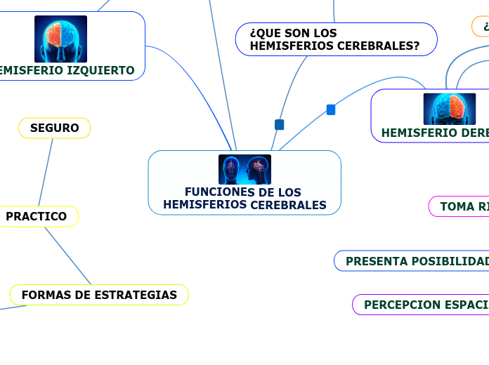 FUNCIONES DE LOS HEMISFERIOS CEREBRALES