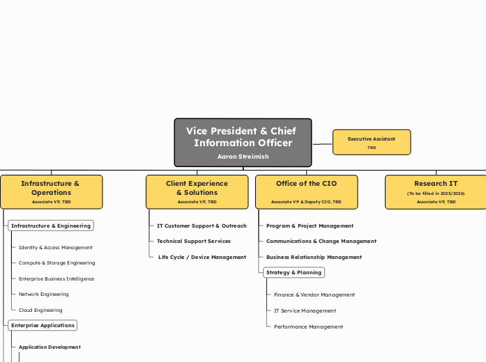 Vice President & Chief Information Officer
Aaron Streimish