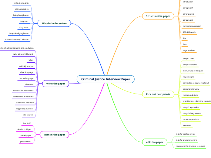 Criminal Justice Interview Paper