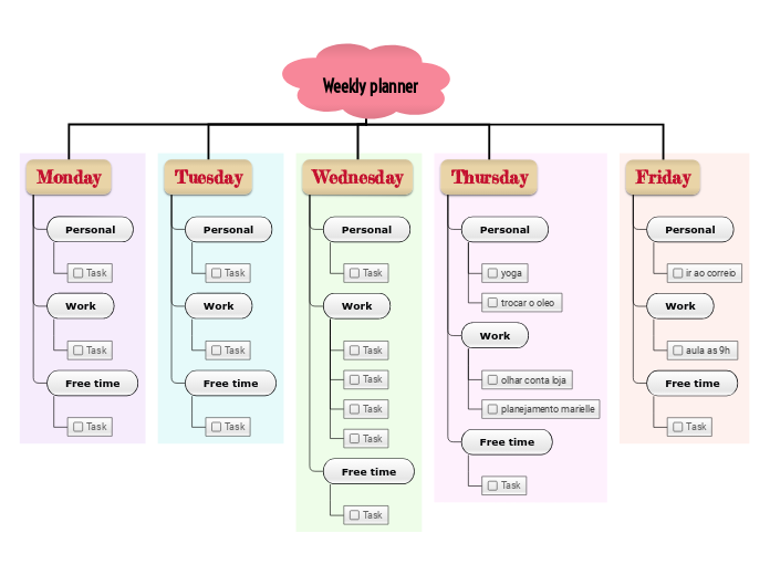 Weekly planner