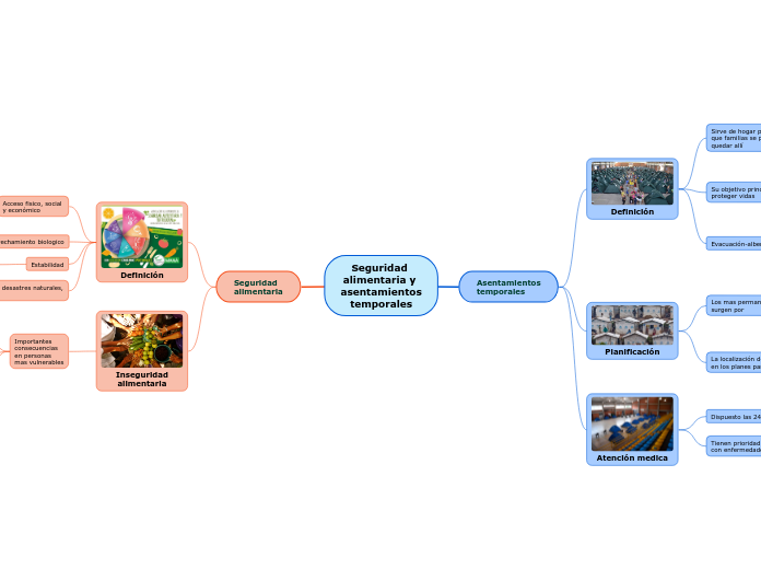 Seguridad 
alimentaria y 
asentamientos
temporales