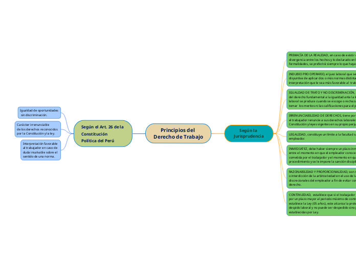 Principios del 
Derecho de Trabajo