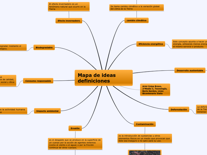 Mapa de ideas definiciones