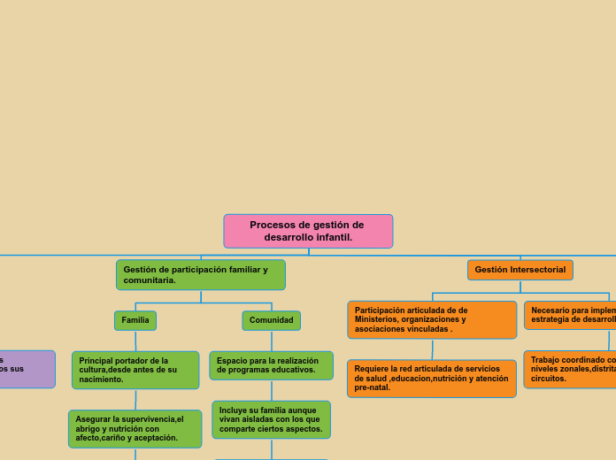 Procesos de gestión de desarrollo infantil.