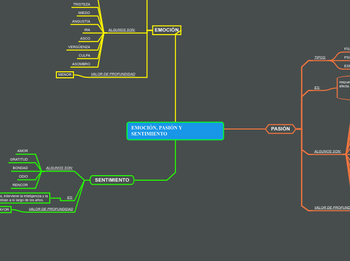 EMOCIÓN, PASIÓN Y SENTIMIENTO