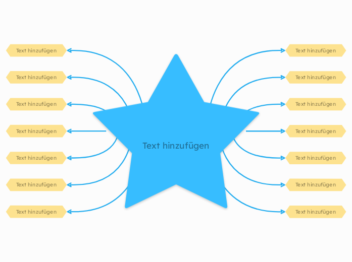 Vorlage für Stern-Mindmap