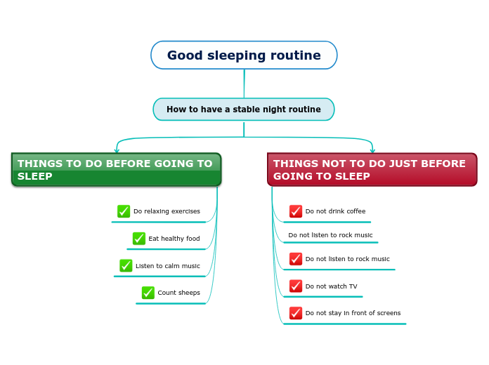 Good sleeping routine