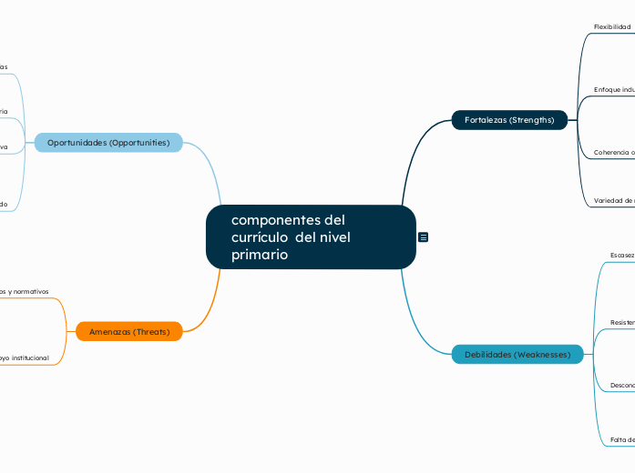 obre los componentes del currículo tomando en cuenta la Adecuación Curricular vigente.  del nivel primario