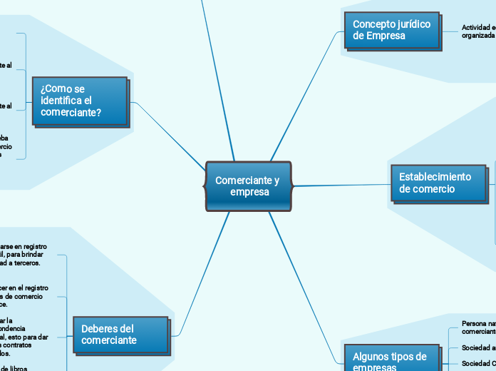 Comerciante y 
      empresa
