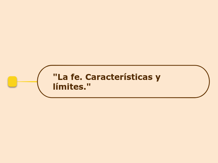 "La fe. Características y límites."