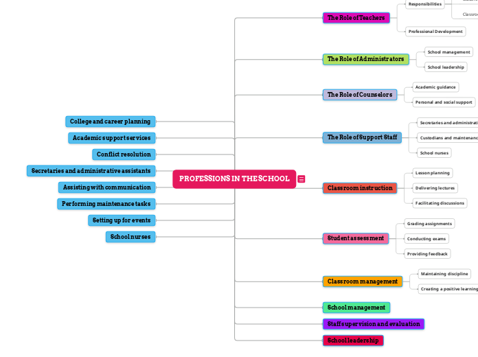 PROFESSIONS IN THE SCHOOL