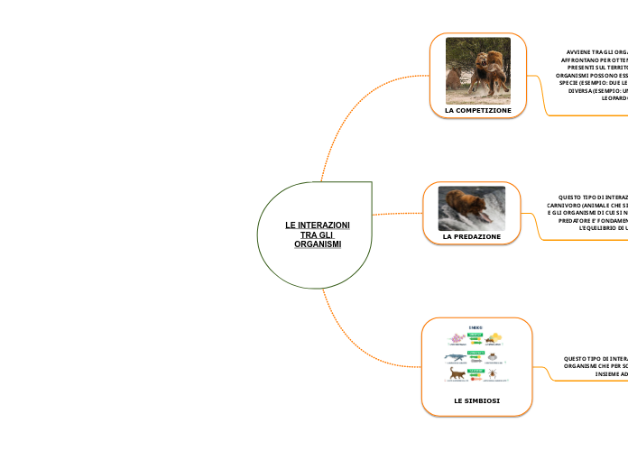 LE INTERAZIONI TRA GLI ORGANISMI