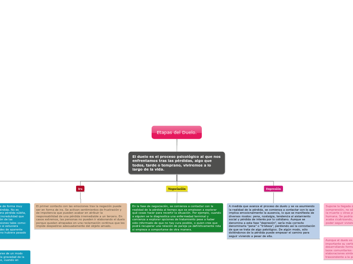 Etapas del Duelo.