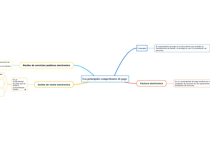 Los principales comprobantes de pago 