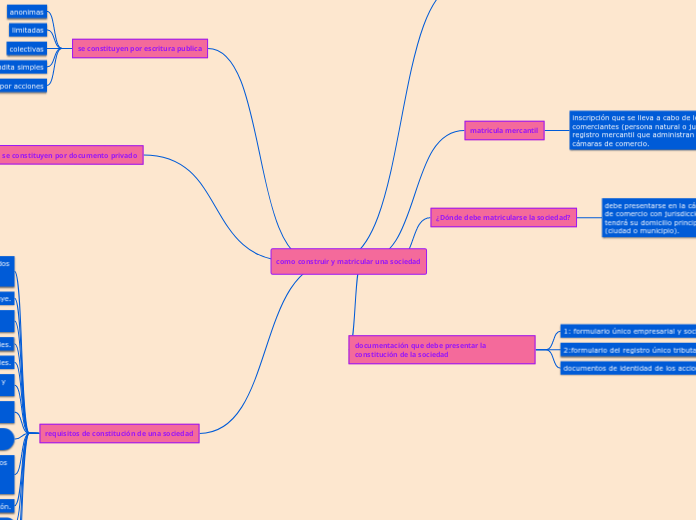 como construir y matricular una sociedad