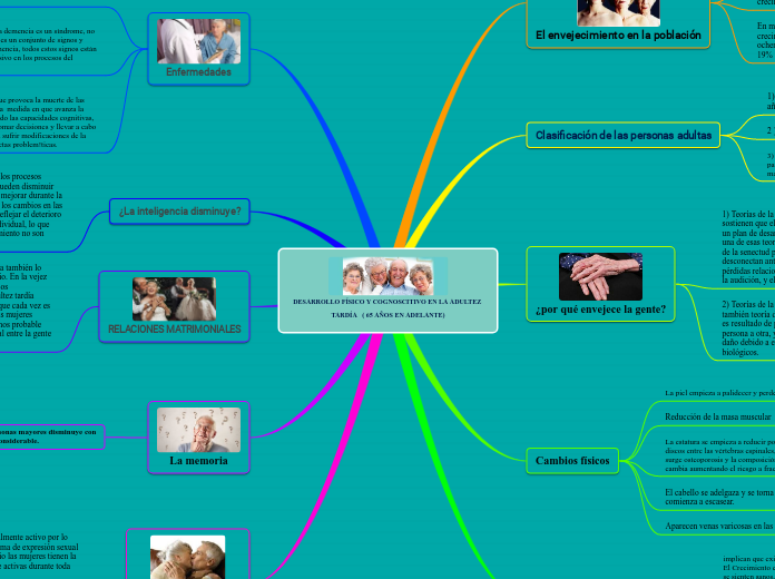 DESARROLLO FÍSICO Y COGNOSCITIVO EN LA ADULTEZ TARDÍA   ( 65 AÑOS EN ADELANTE)