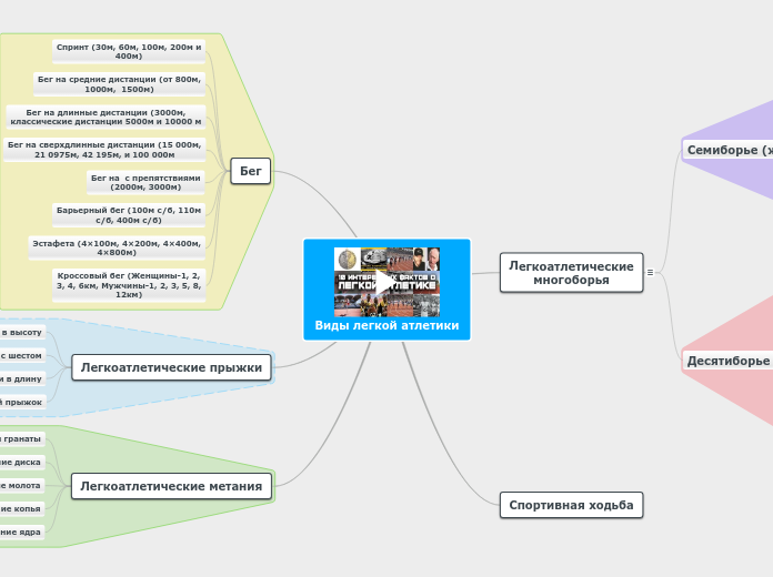 Виды легкой атлетики