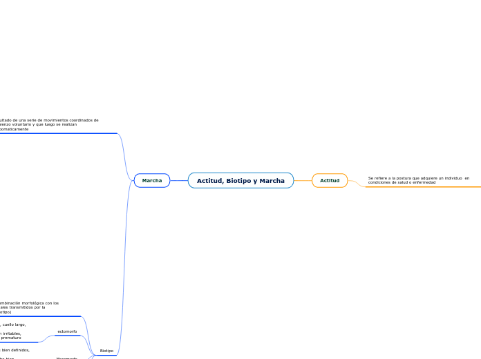 Actitud, Biotipo y Marcha