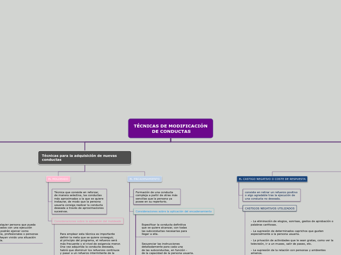 TÉCNICAS DE MODIFICACIÓN
            DE CONDUCTAS