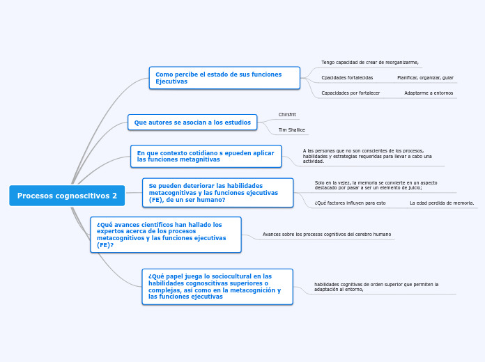 Procesos cognoscitivos 2