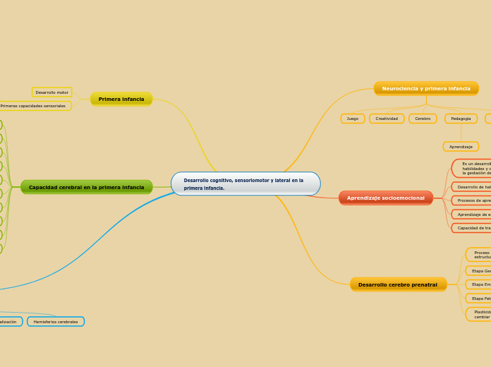 Desarrollo cognitivo, sensoriomotor y lateral en la primera infancia. 